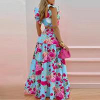 Conjunto de Vestido de Denim de Moda Primavera-Verano para Mujer Falda Sexy de Cintura Desviada, Vestido Casual de 2 Piezas - details 6