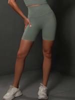 Yoga mujeres sin costuras gimnasio entrenamiento cintura alta Push Up Fiess deportes ciclismo pantalones cortos - details 43
