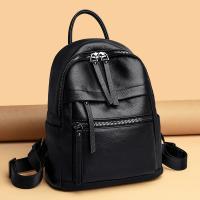 Mochila De piel de vaca para mujer y niña, morral de cuero suave de alta calidad, gran capacidad para viajes y ocio - details 0