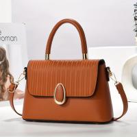 Bolso de mano vintage a rayas con correa extraíble, cierre de cremallera, adorno de botones, forro de tela, bolso de noche con tema navideño - details 3