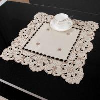 ENCE Mantel rectangular, ovalado, cuadrado, blanco de alta calidad, decoración floral para restaurante, 1 pieza - details 5