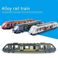 Vehículos de juguete de aleación, modelo de tren de Metro, tren de simulación, tren subterráneo de alta velocidad, aleación fundida a presión, regalo - details 4