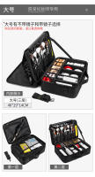 Bolsa de maquillaje portátil de gran capacidad para maquilladores profesionales, tatuajes, decoración de uñas, estuche de almacenamiento multifuncional - details 13