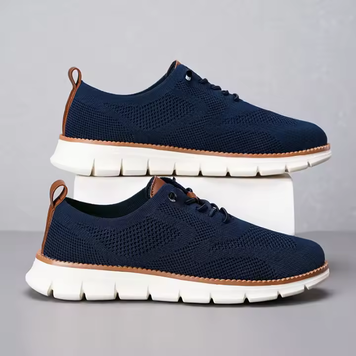 Zapatos Deportivos informales para hombre, calzado antideslizante, resistente al desgaste, transpirable, amortiguación, diseño de bloqueo de Color, versátil - 1