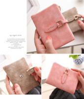 Nueva cartera corta para mujer, ultrafina, moda coreana, versátil, estilo fresco europeo y americano, monedero de cuero suave mate con cremallera - details 8