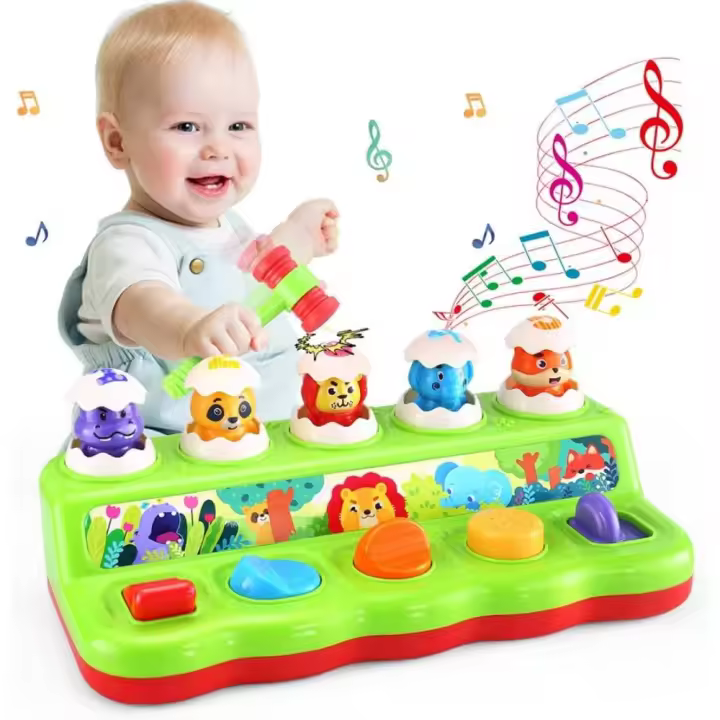 Juguete Interactivo Montessori Pop Up de Animales con Música para Bebés de 1 a 3 Años Regalo Ideal - 1