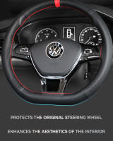 Protector Universal para volante de coche de 38cm, accesorios para coche, cubierta de cuero Napa para volante, salida de fábrica - details 3