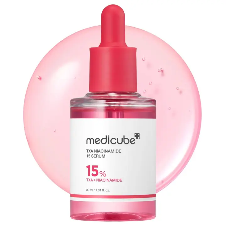 Medicube TXA+Niacinamide 15% suero facial brillante para después del punto todo en uno cuidado diario coreano de la piel tono, textura y piel desiguales - 1