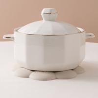Accesorios de cocina, almohadilla de aislamiento térmico de silicona, posavasos antideslizante antiescaldado, tapete para olla grueso redondo/cuadrado, vajilla, 2 uds. - details 10