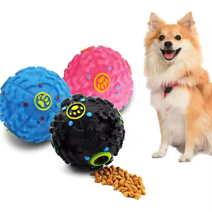 Pelota con Sonido para Perros, Dispensador de Aperitivos interactivos para Mascotas, 3 piezas - 1