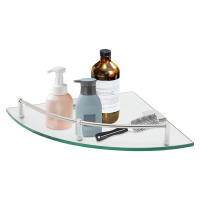Estante de Pared de Vidrio Triangular 6 mm Montado en la Pared Ideal para Baño - details 0