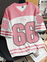 Camiseta de fútbol deportiva con cuello en V para hombre, camiseta de fútbol n. ° 66, ropa informal transpirable de manga corta de gran tamaño, ropa de calle - details 7