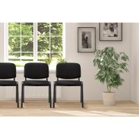 Silla de Visitas Ken en Tela I Silla de Conferencias Apilable I Silla de Reuniones con Capacidad máx. 120 kg I Color:, Color:Negro - details 1