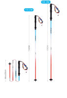 Barra de Marcha AONIJIE E4207 Unisex de Aleación de Aluminio para Exteriores 4 Secciones Duradera Moda en Azul y Rojo para Correr 110cm 120cm - details 8
