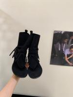 Nuevas Botas de Verano 2025 Punta de Calzado de Aguja Sandalias Cubiertas de Suela Plana - details 14