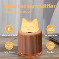 Nuevo humidificador de aire portátil 300ml USB humidificador de escritorio con luz LED de noche hogar forma de dibujos animados niños hisopo difusor - details 15