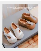 Zapatos planos transpirables de suela blanda de princesa de cuero para niña, informales, estilo coreano, primavera, 2024 - details 2