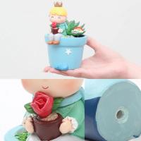 Maceta de resina para plantas suculentas, adorno de jardín de hadas, figuritas decorativas, Decoración de mesa para el hogar - details 5