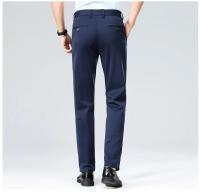 Pantalones informales elásticos para hombre, pantalones de traje de negocios, pantalones de vestir transpirables para primavera y verano, pantalones de trabajo de longitud completa para hombre - details 5