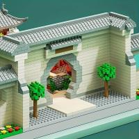 China-Chic micro particle building blocks are difficult to assemble Suzhou garden architecture series assembled toys - details 6