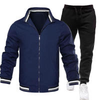 Chaqueta deportiva informal para hombre, dos piezas de color sólido, nuevo estilo - details 1
