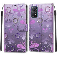 Funda tipo billetera de mariposa para Xiaomi Redmi Note 11 Pro Plus 11S 4G 5G, cubierta trasera protectora de cuero con tapa magnética y ranura para tarjeta - details 44