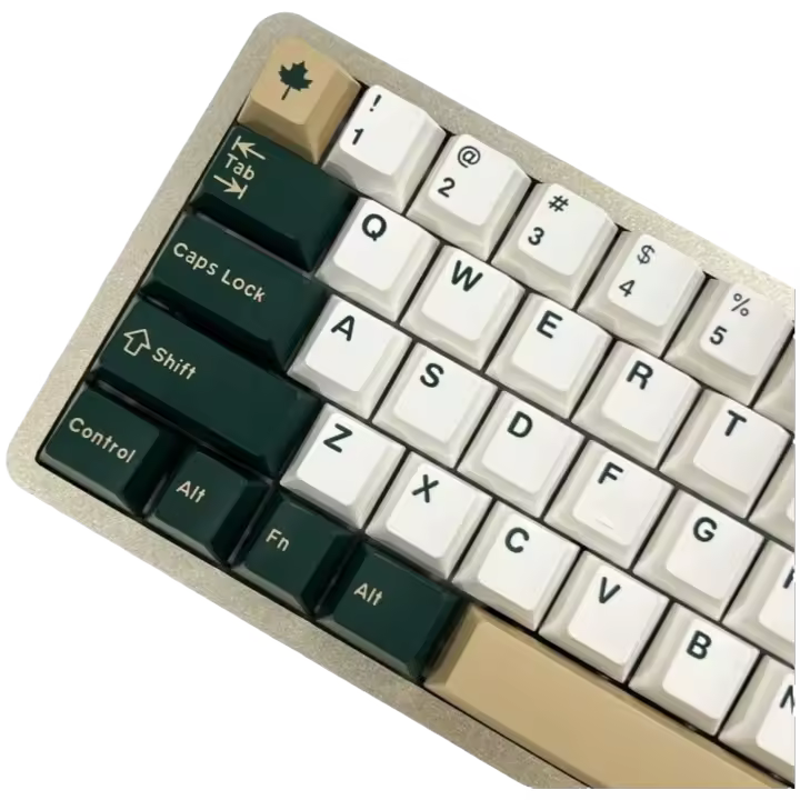 Tecla ABS de doble disparo con contorno de cereza verde británica S, 163 teclas para interruptor MX, teclado con tecnología para juegos - 1