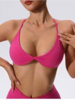 Conjunto de Yoga Transpirable y Elástico Incluye Sujetador de Trabajo para Mujeres, Pantalones de Correr, Entrenamiento de Pilates, Ropa Deportiva para Primavera/Verano Material de Nylon y Spandex - details 7