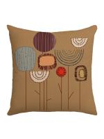 Juego de 4 Fundas decorativas para Sofá, Cojines florales de Lino , para Sofá, Cama, Coche, Hogar, 45x45cm - details 0