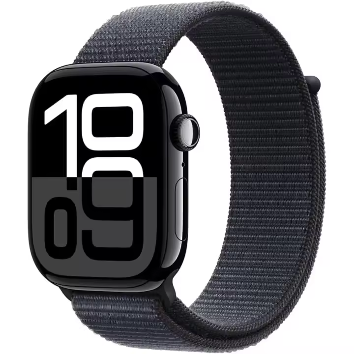 Apple Watch Series 10 [GPS, 42 mm] - AC Azabach de aluminio negro con anillo de tinta deportiva (actualizado) - 1