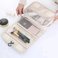 Bolsa de viaje de gran capacidad, bolsa de almacenaje para maquillaje portátil impermeable, bolsa organizadora de artículos de tocador, bolsa multifuncional para baño - details 4
