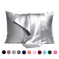 Funda de almohada doble de seda, alargada - details 0