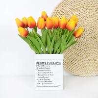 Ramo de Tulipanes Artificiales 35 cm, 10/5Pcs PE espuma Falsas Flores para Bodas, Ceremonias, Decoración del Hogar y Jardín - details 12