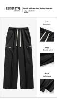 Pantalones deportivos casuales transpirables de pierna recta y holgados para hombre, nueva colección Primavera/Verano 2025 - details 1