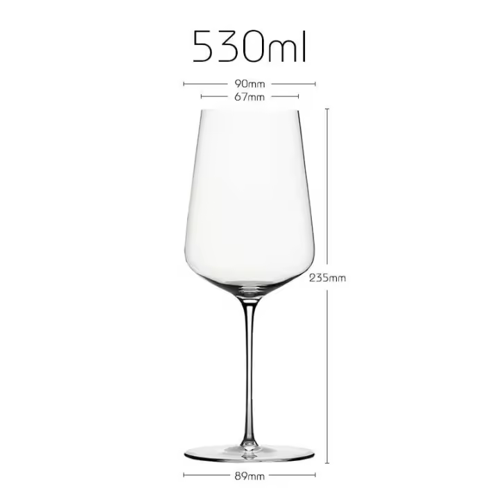 Copa de vino hecha a mano de cristal para banquete de lujo, copa clásica de estilo Zalto perfecta, extremadamente fina, maestra - 1