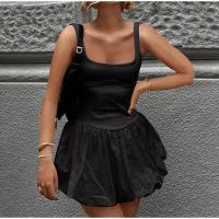 Mini Vestido de Moda para Mujer Sin Mangas, Collage, Listo para Playa y Fiesta de Noche - details 8