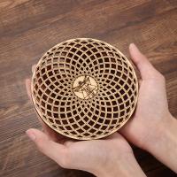Posavasos hechos a mano, decoración de pared del hogar, flor de la vida cortada con láser, estera de energía, letrero de pared de madera, rebanada, Base de madera, forma de flor de la vida - details 5