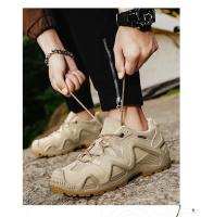 Zapatos deportivos para hombre, novedad de 2025, botas planas para correr, zapatos de senderismo antideslizantes de alta calidad, zapatos de senderismo al aire libre con suela de goma para hombre - details 11