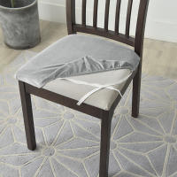 Fundas para cojines de asiento súper suaves de tela de terciopelo, fundas elásticas para sillas, para Hotel, banquete, comedor, sala de estar, 1/2/4/6 piezas - details 2