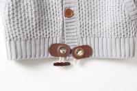 Suéter de punto tipo cárdigan de un solo pecho con cuello alto para hombre, para otoño e invierno - details 18