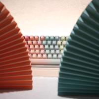 Rainbow colorful original factory height five-sided sublimation nical keyboard keycap 134 keys small full set - details 2