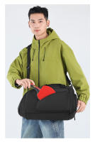 Bolsa de lona deportiva para tenis de mesa con paquete de zapatos, bolsas para gimnasio, Fitness, Yoga, natación al aire libre, Camping, senderismo, equipaje, bolso de mano - details 3