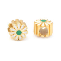 Pulseras de Brass Dorado Mate 4PCS Grande Agujero Abalorios para Hacer Joyas DIY - details 183