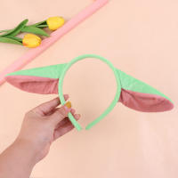 Headband De Peluche Baby Yoda Accesorio De Cabello Para Niñas Figura De Anime Alienígena Correa De Pelo Regalo De Dibujos Animados - details 3