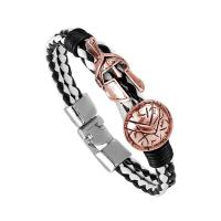 Nuevo cuero vintage lujoso hecho a mano de Guerrero Sparta, pulseras de mujer, joyas, regalos exquisitos, pulseras de hombre - details 9