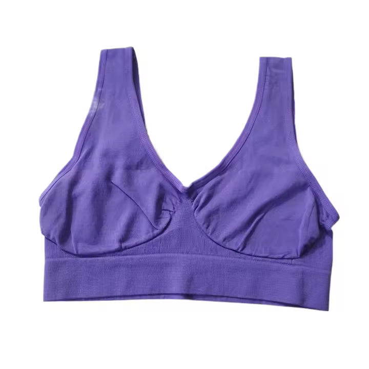 Sujetador deportivo de Yoga sin costuras para mujer, ropa interior Sexy de realce para dormir, chaleco transpirable para Fitness, gimnasio, talla grande, S-3XL - 1