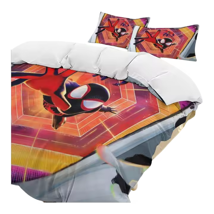 Juego de Cama de Doble Espina de Arácnido 3 Piezas Incluye Colchón, Fundas de Almohada - 1