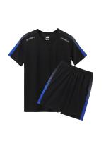 Traje deportivo de hombre 2025 verano nuevo suelto y transpirable para correr casual fitness pantalones cortos de manga corta fitness de dos piezas - details 4