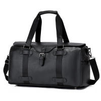 Bolso de Viaje para Hombres de Gran Capacidad Bolso de Mano PU Bolso de Hombro para Deporte y Negocios Bolso de Habila para Fin de Semana Equipamiento Normal - details 0