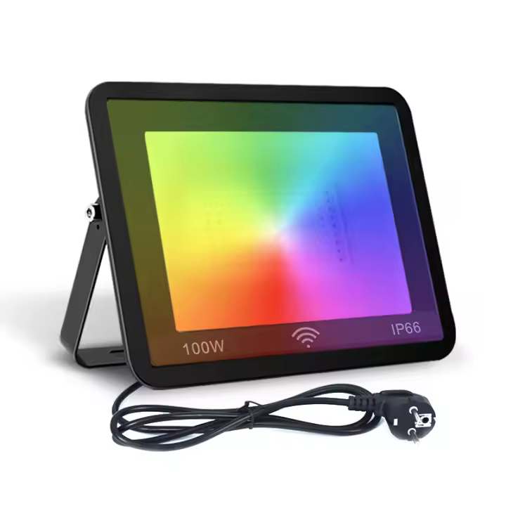 Reflector LED inteligente TUYA impermeable IP65, atenuación RGB, aplicación de Control de voz, Bluetooth, WIFI, 30W, 50W, 100W, decoración de paisaje al aire libre - 1